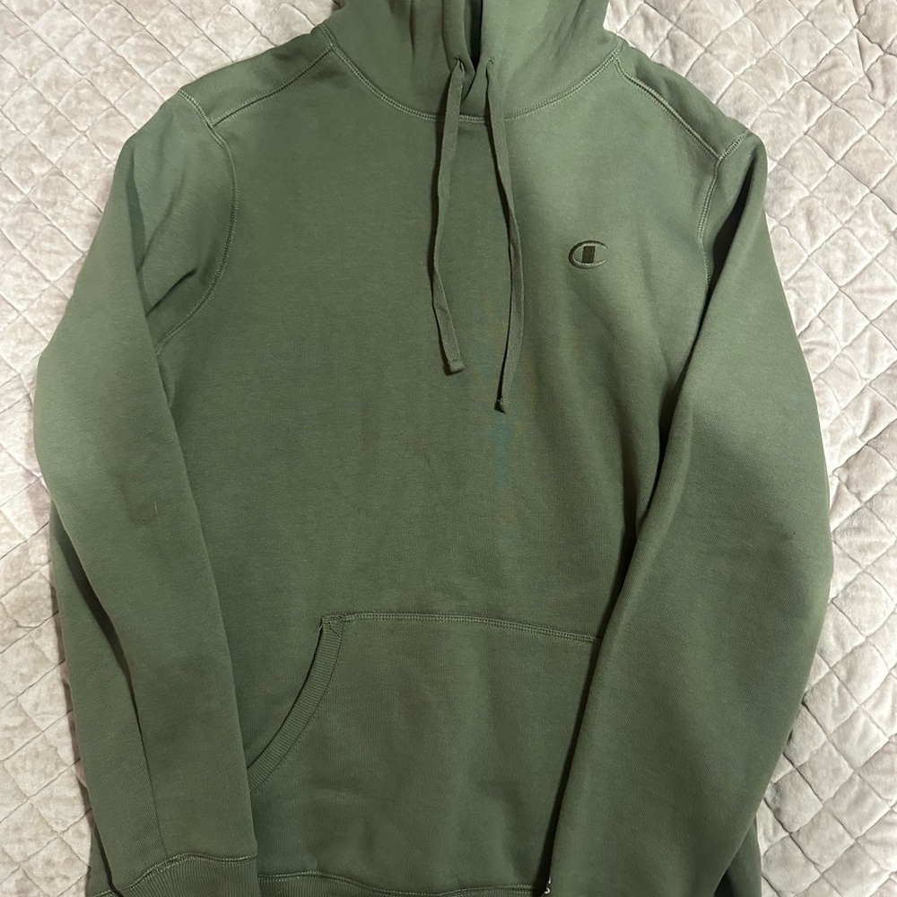 Champion Olive Green Athletic Hoodie